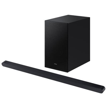 Samsung 250 W 3.1 ch (HW-S700D/XL) Wireless Dolby Atmos True HD Soundbar with Wireless Subwoofer, Center Firing Speakers, Surround Sound, DTS Virtual:X, AirPlay2, Wi-Fi, Bluetooth, HDMI (Titan Black)-1