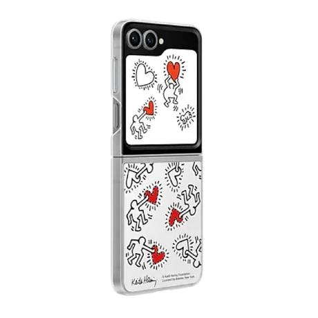 Samsung Galaxy Z Flip6 Flipsuit Case, Kieth Haring Card, White-2