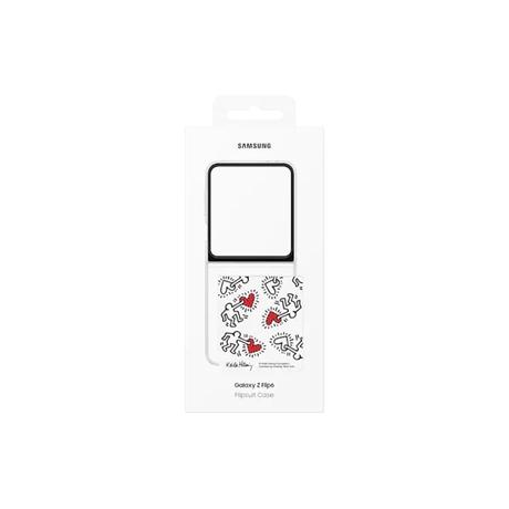 Samsung Galaxy Z Flip6 Flipsuit Case, Kieth Haring Card, White-6