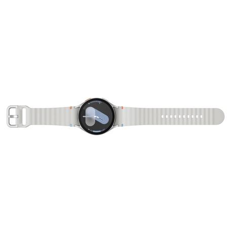 Samsung Galaxy Watch 7 44 mm Bluetooth Smart Watch, 3nm Processor, Dual GPS, Sapphire Glass & Armour Aluminum, 5ATM & IP68, HR, SpO2, BP & ECG Monitor, Silver, SM-L310NZSAINS-9