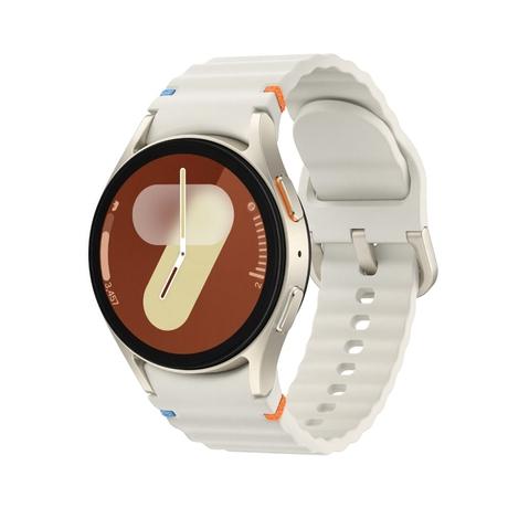 Samsung Galaxy Watch 7 40 mm Bluetooth Smart Watch, 3nm Processor, Dual GPS, Sapphire Glass & Armour Aluminum, 5ATM & IP68, HR, SpO2, BP & ECG Monitor, Cream, SM-L300NZEAINS-0