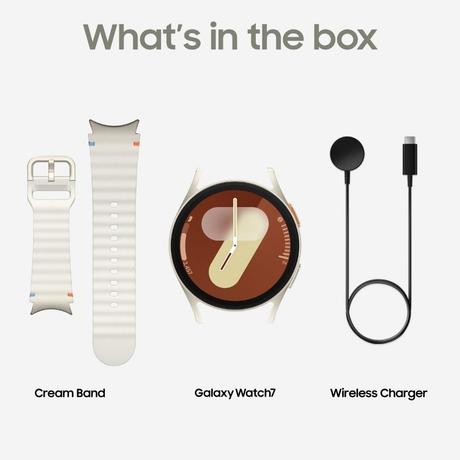 Samsung Galaxy Watch 7 40 mm Bluetooth Smart Watch, 3nm Processor, Dual GPS, Sapphire Glass & Armour Aluminum, 5ATM & IP68, HR, SpO2, BP & ECG Monitor, Cream, SM-L300NZEAINS-10