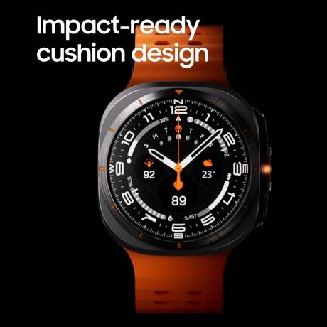 Samsung Galaxy Watch Ultra Smart Watch, Upto 100 H battery, 3nm Processor, Dual GPS, Quick Button/Siren, Sapphire Glass & Titanium, 10ATM & IP68, BP & ECG Monitor, Energy Score & AGEs, Titanium White, SM-L705FZWAINS-1