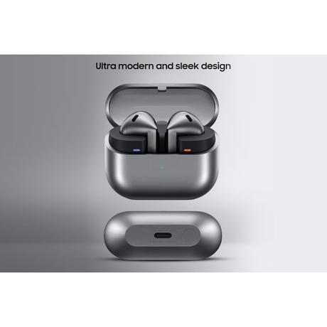 Samsung Galaxy in Ear Buds 3 (Gray) with Galaxy AI Powered Real-Time Interpreter, 24-Bit Hi-Fi Audio, Up to 36 H Battery, IP57 Gray-4