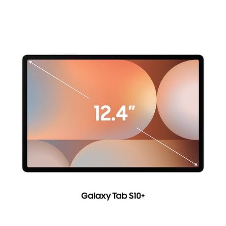 Samsung Tab S10+ 31.49 cm (12.4 inch) WiFi + 5G Tablet with S-Pen, 12 GB RAM, 256 GB, Silver, X826BA-1