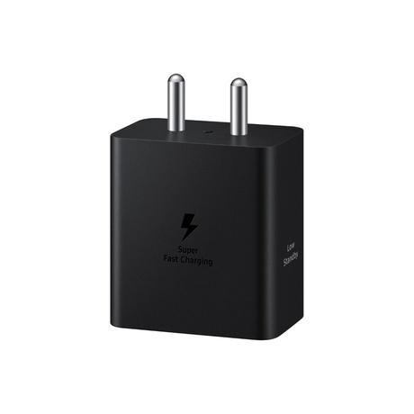 Samsung Galaxy 45 W Travel Adaptor Without Cable, Super Fast Charging 2.0, USB Type C, PD 3.0, Smart IC Technology, Over Current Protection, Over Heating and Short Circuit Protection, Black-0