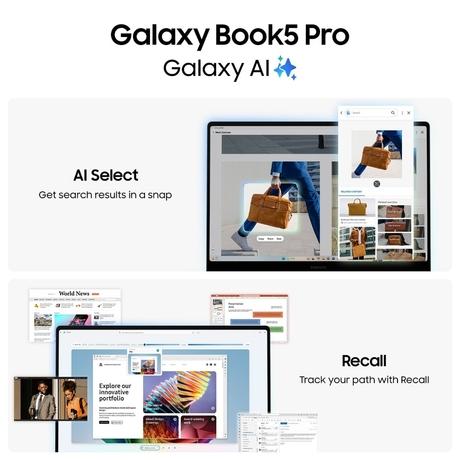 Samsung Galaxy Book5 Pro NP940XHA-LG4IN Notebook Laptop (Intel Core Ultra 7/16 GB/1 TB SSD/Intel Arc Graphics/Windows 11 Home/MSOffice/Dynamic AMOLED 2X), 35.56 cm - 14 inch, Grey-1