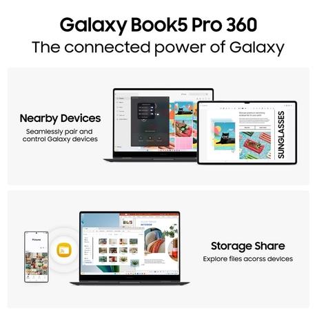 Samsung Galaxy Book5 Pro 360 NP960QHA-KG3IN Notebook Laptop (Intel Core Ultra 5/16 GB/512 GB SSD/Intel Arc Graphics/Windows 11 Home/MSOffice/Dynamic AMOLED 2X), 40.64 cm - 16 inch, Grey-4