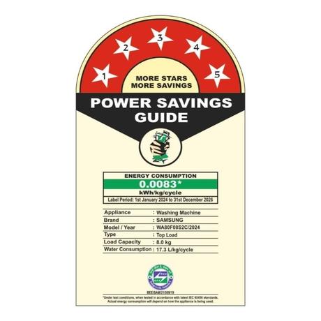 Samsung 8 kg Top Load, BeSpoke AI, AI Wash, EcoBubble, AI Energy Mode, SuperSpeed, Deep Charcoal, 5 Star (WA80F08S2CTL)-4
