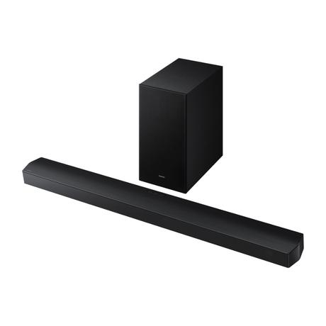 Samsung 400 W 5.1 ch Soundbar with Dolby Audio, DTS Virtual:X, Q-Symphony, Center Speaker, 3D surround sound, HDMI ARC, Optical In, Bluetooth, USB, Wireless Subwoofer (HW-B750F/XL, Black)-1