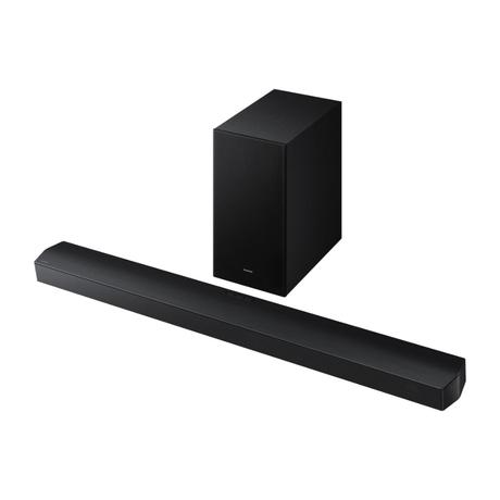 Samsung 400 W 5.1 ch Soundbar with Dolby Audio, DTS Virtual:X, Q-Symphony, Center Speaker, 3D surround sound, HDMI ARC, Optical In, Bluetooth, USB, Wireless Subwoofer (HW-B750F/XL, Black)-1