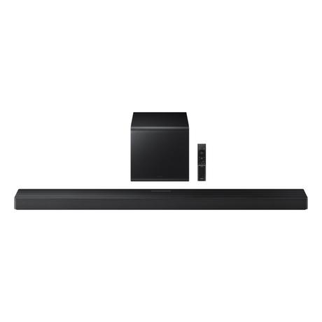 Samsung 345 W True 3.1.2 ch Soundbar with Wireless Dolby Atmos, Q-Symphony, Center & Up-firing Speakers, Wi-Fi, HDMI ARC, Optical In, Bluetooth, Wireless Subwoofer (HW-QS700F/XL, Titan Black)-0