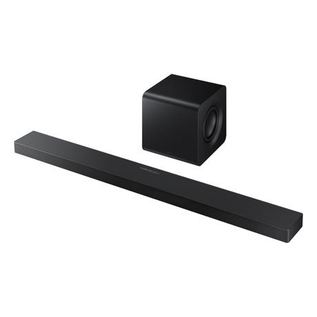 Samsung 345 W True 3.1.2 ch Soundbar with Wireless Dolby Atmos, Q-Symphony, Center & Up-firing Speakers, Wi-Fi, HDMI ARC, Optical In, Bluetooth, Wireless Subwoofer (HW-QS700F/XL, Titan Black)-1