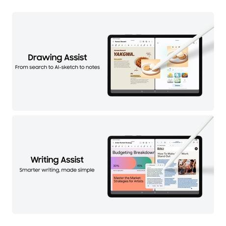 Samsung Tablet S11 27.94 cm (11 Inch) Wi-Fi + 5G Tablet with S-Pen, 12 GB RAM, 256 GB, Gray, SM-X736BZAEINU-2