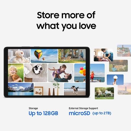 Samsung Tablet A11 22.09 cm (8.7 Inch) Wi-Fi + LTE Tablet, 8 GB RAM, 128 GB, Gray, SM-X135GZAEINS-3