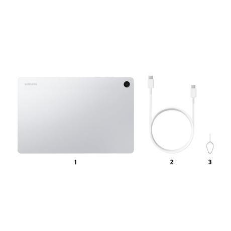 Samsung Tablet A11+ 27.94 cm (11 Inch) Wi-Fi + 5G Tablet, 8 GB RAM, 256 GB, Silver, SM-X236BZSEINS-8
