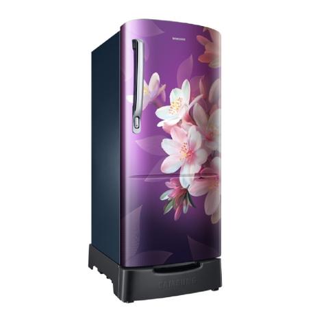 Samsung 183 L 3 Star Direct Cool Single Door Refrigerator, RR20H1823WB, Wild Lily Blue, Base Stand, Bar Handle-2