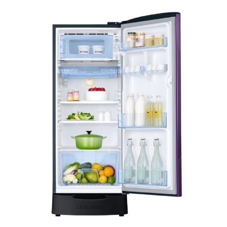 Samsung 183 L 3 Star Direct Cool Single Door Refrigerator, RR20H1823WB, Wild Lily Blue, Base Stand, Bar Handle-8