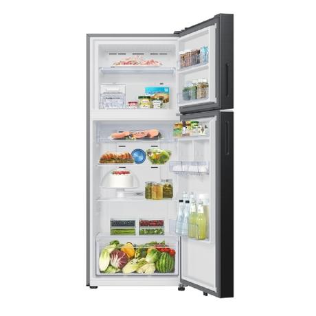 Samsung 419 L 3 Star 5-in-1 Convertible Frost Free Double Door Refrigerator, RT45HG6A43BXHL, Luxe Black-4