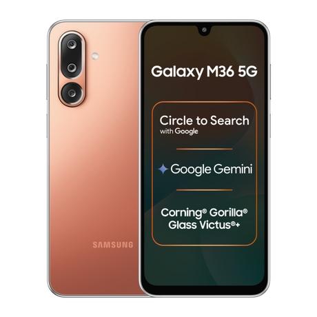 Samsung M36 5G 128 GB, 6 GB RAM, Orange, Mobile Phone-0