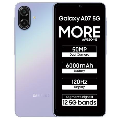 Samsung Galaxy A07 5G 128 GB, 6 GB RAM, Voilet, Mobile Phone-0