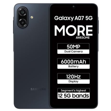 Samsung Galaxy A07 5G 128 GB, 6 GB RAM, Black, Mobile Phone-0