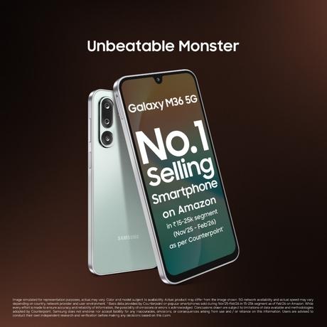 Samsung M36 5G 128 GB, 8 GB RAM, Light Green, Mobile Phone-7