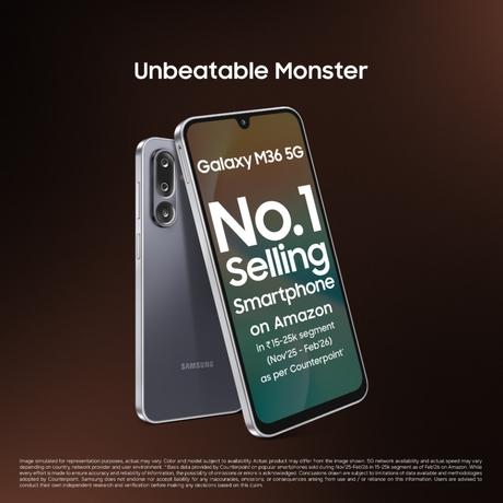Samsung M36 5G 256 GB, 8 GB RAM, Black, Mobile Phone-7