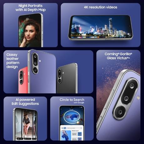 Samsung F36 5G 256 GB, 8 GB RAM, Violet, Mobile Phone-8
