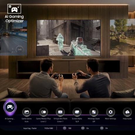 Samsung 138 cm (55 inches), OLED 4K Samsung Vision AI Smart TV, Slate Black, QA55S95HXULXL-9