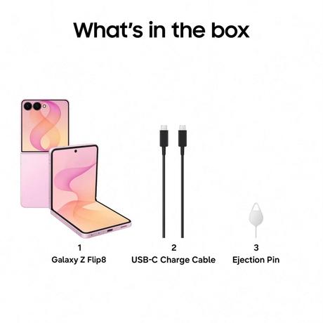 Samsung Galaxy Z Flip8 5G 256 GB, 12 GB RAM, Pink, Mobile Phone-8