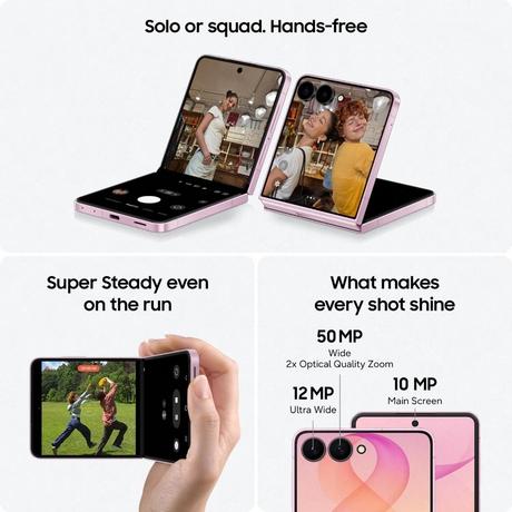 Samsung Galaxy Z Flip8 5G 256 GB, 12 GB RAM, Graphite, Mobile Phone-4
