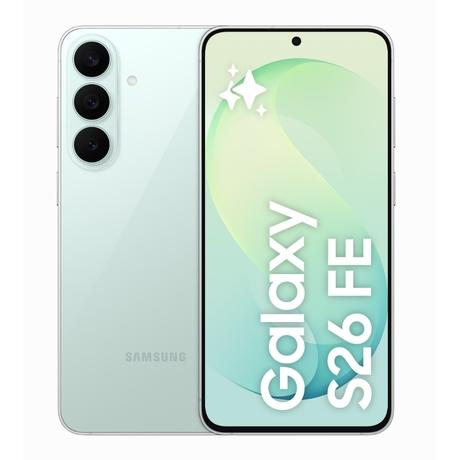 Samsung Galaxy S26 FE 5G 256 GB, 8 GB RAM with Galaxy AI, 50 MP Camera with Provisual Engine, My FanCam, Photo Assist, Super Steady Video, Dynamic AMOLED 2X, IP68, 8K Video Recording, Pistachio, Mobile Phone-0