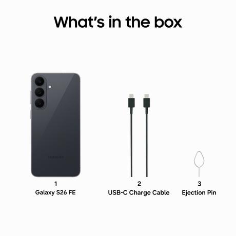 Samsung Galaxy S26 FE 5G 256 GB, 8 GB RAM with Galaxy AI, 50 MP Camera with Provisual Engine, My FanCam, Photo Assist, Super Steady Video, Dynamic AMOLED 2X, IP68, 8K Video Recording, Graphite, Mobile Phone-8