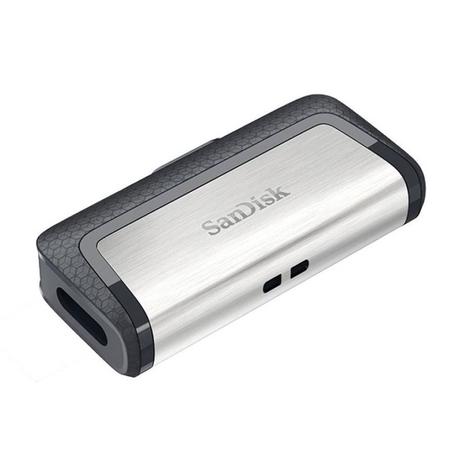 SanDisk Ultra Dual USB Drive 3.1, SDDDC2 32GB, Black, USB 3.1/Type C Reversible Connector, Retractable Design, Type-C OTG-Enabled Android Devices, 3Y-4