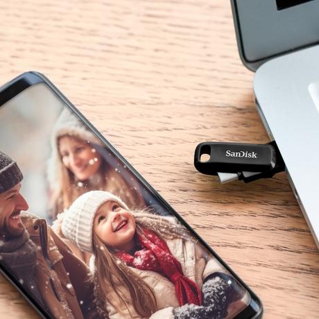 SanDisk Ultra Dual Drive Go Pen Drive, USB Type-C, 512 GB, 400 MB/sec, Black-1
