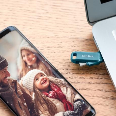 SanDisk Ultra Dual Drive Go Pen Drive, USB Type-C, 128 GB, 400 MB/sec, Navagio Bay-1