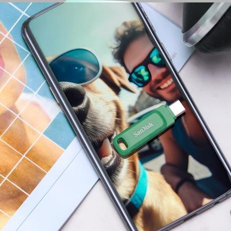 SanDisk Ultra Dual Drive Go Pen Drive, USB Type-C, 128 GB, 400 MB/sec, Absinthe Green-2