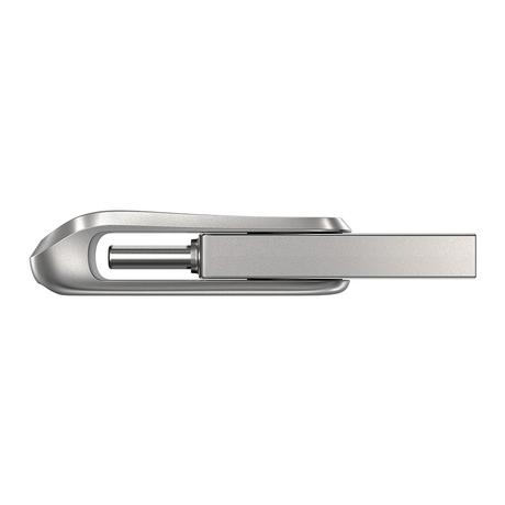 SanDisk Mobile Pen Drive Luxe 128 GB, USB Type A & USB C Connector, Up to 400 MB/sec, Silver-2