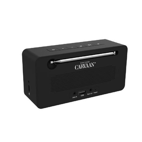 Saregama Carvaan Mini Plus Portable Multimedia Bluetooth Speaker, Hindi Songs, Moonlight Black-6