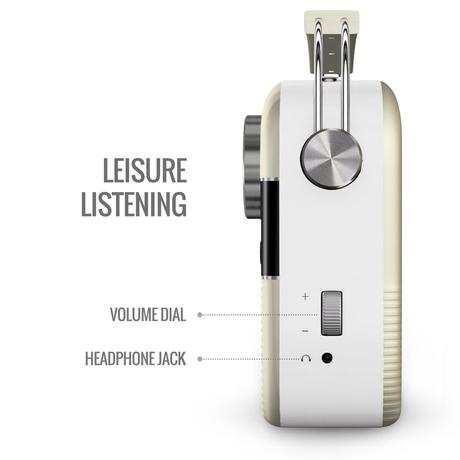 Saregama Carvaan Hindi - Portable Music Player with 5000 Preloaded Songs, FM/BT/AUX (Porcelain White)-4