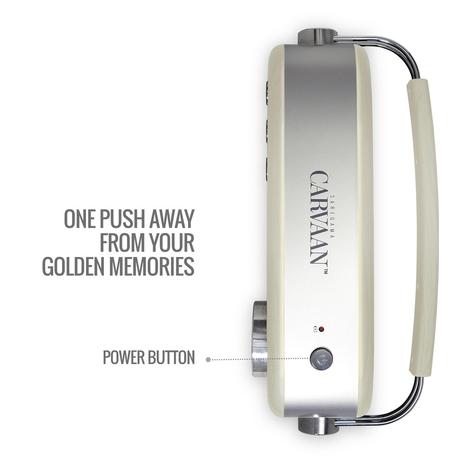Saregama Carvaan Hindi - Portable Music Player with 5000 Preloaded Songs, FM/BT/AUX (Porcelain White)-7
