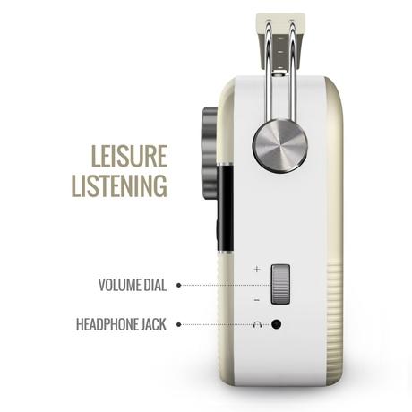 Saregama Carvaan Marathi - Portable Music Player with 5000 Preloaded Songs, FM/BT/AUX (Porcelain White)-5