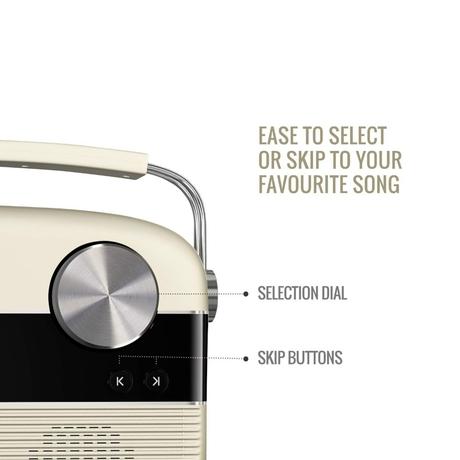 Saregama Carvaan Marathi - Portable Music Player with 5000 Preloaded Songs, FM/BT/AUX (Porcelain White)-7