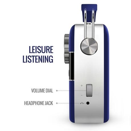 Saregama Carvaan Premium Hindi - Portable Music Player with 5000 Preloaded Songs, FM/BT/AUX (Royal Blue)-6