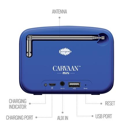 Saregama Carvaan Mini Hindi 3- Music Player with Bluetooth/FM/AM/AUX (Regal Blue)-4