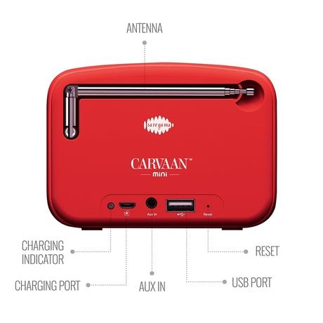 Saregama Carvaan Mini Malayalam 3- Music Player with Bluetooth/FM/AM/AUX (Sunset Red)-4