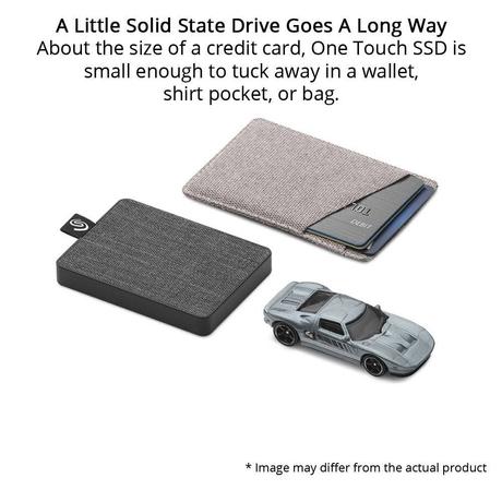 Seagate 500 GB One Touch Special Edition SSD Portable Hard Disk Drive (HDD), STJE500404 Gray-2