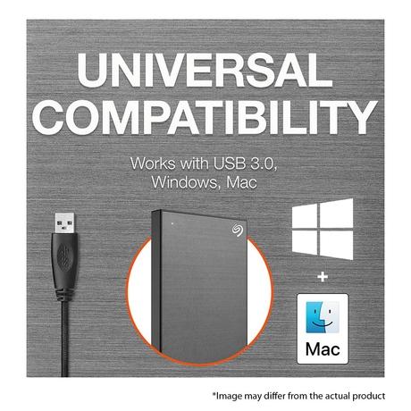 Seagate One Touch 1 TB External HDD with Password Protection - Space Gray, for Windows and Mac, with 3 Year Data Recovery Services (STKY1000404)-3