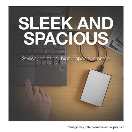 Seagate One Touch 2 TB External HDD with Password Protection - Silver, for Windows and Mac, with 3 Year Data Recovery Services (STKY2000401)-1
